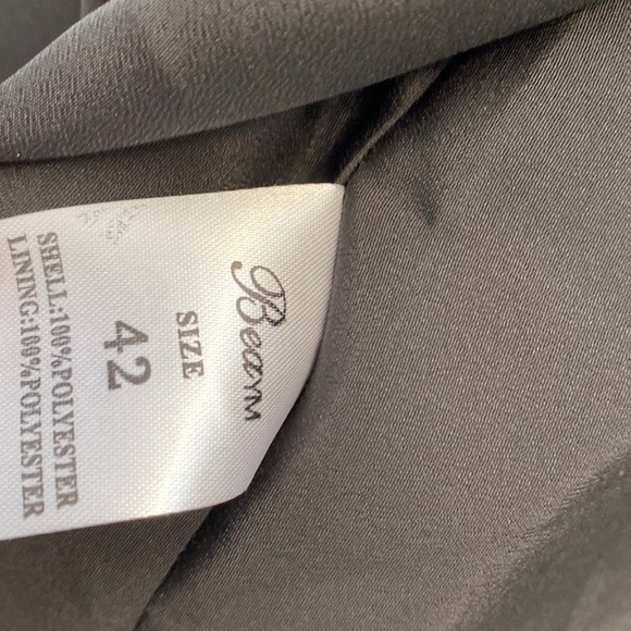 Bea black strapless sequence side zip tooled dress medium - Picture 10 of 13